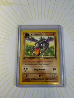 Pokemon TCG Aerodactyl 16/62 - 1st Edition Fossil Non Holo Card NM/LP ✨ - Image 5