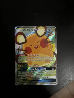 Pokemon Dedenne GX Alternate Art Holo Promo Card 195A/214 English - Image 1