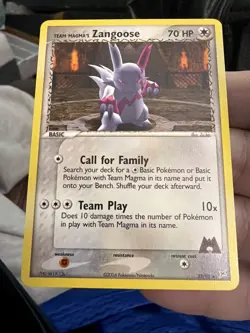 Pokemon Cards Team Magma's Zangoose 23/95 Team Magma vs Team Aqua Regular B35 - Image 1