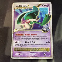 Gallade E4 LV.X Ultra Rare Holo Rising Rivals 2009 Card 106/111 Damaged Card - Image 1