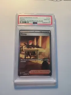 PSA 10 Gem Mint Pokemon TCG Scarlet & Violet Penny Full Art 252/198 - Image 1