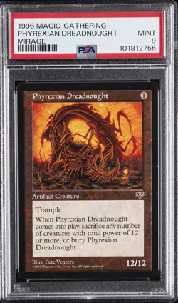 1996 MTG MIRAGE PHYREXIAN DREADNOUGHT PSA 9 - Image 1