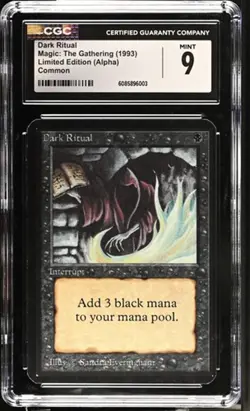 Dark Ritual, Alpha mtg. CGC 9 Mint! - Image 1