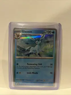 Pokemon TCG - Prismatic Evolutions - Holo Rare - Glaceon - 025/131 - Image 1