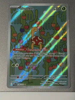 Pokemon Shuckle 136/132 Me01: Mega Evolution Illustration Rare Holo - Image 1