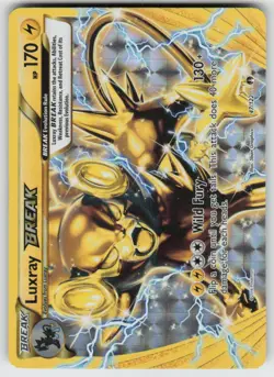 Luxray BREAK 47/122 BREAK Rare BREAKpoint Pokemon Holo Near Mint - Image 1