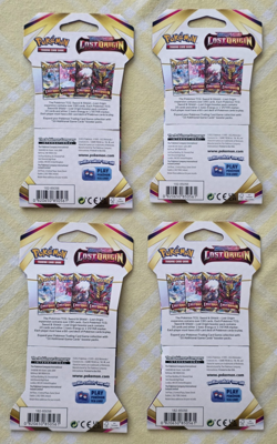 Lost Origin Sealed Sleeved Pokemon Booster Pack Art Set - 4 Total Packs - Image 2