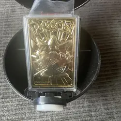 Pokemon 23k Gold Plated Togepi Trading Card 1999 Burger King - Image 1