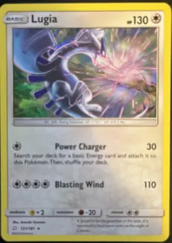 Pokemon Lugia 131/181 Sm-Team Up Reverse Holo Rare - Image 1