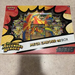 Pokemon -Ascended Heroes -Mega Emboar EX Box - Sealed- New - - Image 1