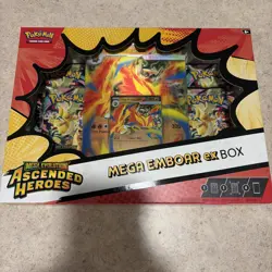 Pokemon -Ascended Heroes -Mega Emboar EX Box - Sealed- New - - Image 2