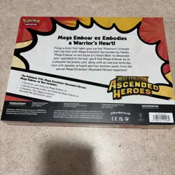 Pokemon -Ascended Heroes -Mega Emboar EX Box - Sealed- New - - Image 4