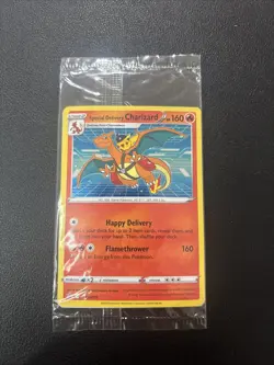 Pokemon Special Delivery Charizard SEALED Black Star Promo SWSH075 - Image 1