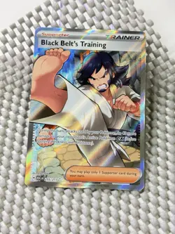 Black Belt's Training 255/217 Full Art Pokemon Ascended Heroes English NM #19 - Image 1