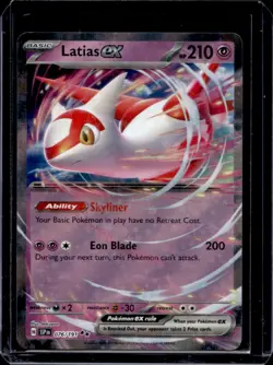 2024 Pokemon SV Surging Sparks - SSP EN Latias Ex Reverse Holo #076/191 - Image 1