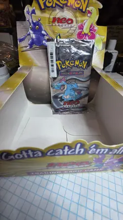 🔥 Pokemon Neo Genesis Feraligatr Booster Pack 🔥💎 Vintage WOTC Unlimited Edit - Image 3