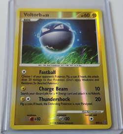 Pokemon Voltorb Stormfront Reverse Holo Shiny Holo Rare SH3 60 HP English - Image 1