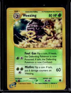 2002 Pokemon Expedition Set Weezing #70/165 - Image 1