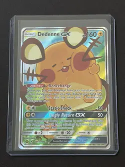 Pokemon Dedenne GX 195a/214 Unbroken Bonds Alternate Art Holo LP - Image 3