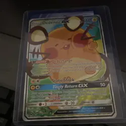 Pokemon TCG Dedenne GX Alternate Art Holo Promo 195A/214 - Image 1