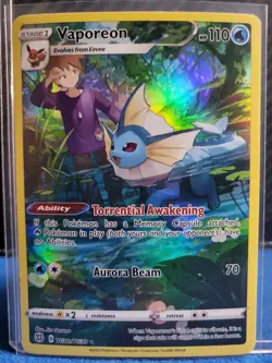 Pokemon TCG Vaporeon TG02/TG30 Brilliant Stars Ultra Rare Holo - Image 1
