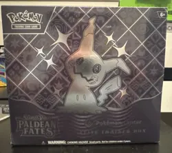 Paldean Fates Pokemon Center Exclusive Sealed Elite Trainer Box w Acrylic Box - Image 2