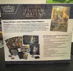 Paldean Fates Pokemon Center Exclusive Sealed Elite Trainer Box w Acrylic Box - Image 3