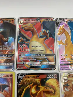 9 Pokemon Cards, Charizard GX, Charizard V, Full Art, VSTAR (READ DESCRIPTION) - Image 3