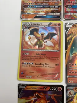 9 Pokemon Cards, Charizard GX, Charizard V, Full Art, VSTAR (READ DESCRIPTION) - Image 5