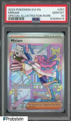 2023 Pokemon SVI EN Special Illustration Rare #251 Miriam PSA 10 GEM MINT - Image 1