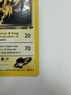 Pokemon Rocket's Zapdos 15/132 Gym Challenge Holo Rare Basic 70 HP English 2000 - Image 4