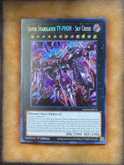 Yugioh Super Starslayer TY-PHON - Sky Crisis RA04-EN072 Secret Rare 1st Ed NM - Image 1