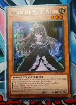 Yugioh Ghost Belle & Haunted Mansion RA01-EN011 1ST ED NM SECRET - Image 1