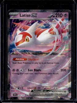 2024 Pokemon SV Surging Sparks - SSP EN Latias Ex Reverse Holo #076/191 - Image 1