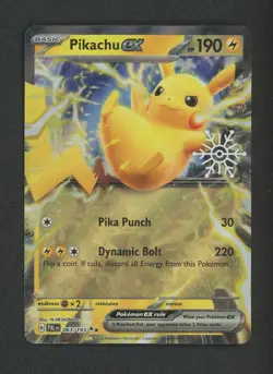 Pikachu ex 063/193 NM Ultra Star Foil Double Rare Paldea Evolved Pokemon Card - Image 1