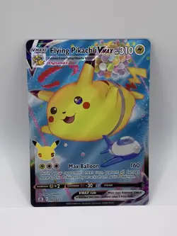 Pokemon TCG Flying Pikachu VMax 007/025 Full Art Holo Rare Celebrations - Image 1