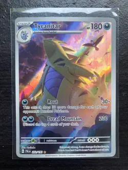 Pokemon TCG Tyranitar Scarlet & Violet Paldea Evolved Holo NM 222/193 - Image 1
