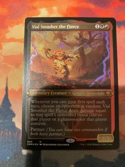 MTG Commander Legends Vial Smasher the Fierce Foil Etched - Image 1