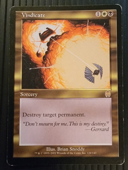Magic The Gathering, Vindicate, Apocalypse, 126/143, Sorcery - Image 1