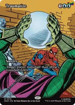 Traumatize (Borderless) Foil 15 Marvel Universe Eternal-Legal NM EN - Image 1