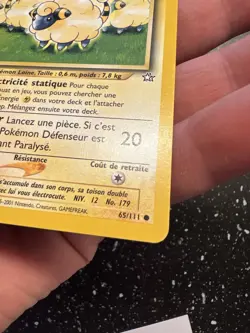 Carte Pokemon Wizards Neo Genesis Wattouat 65/111 Francais Vf Fr - Image 5