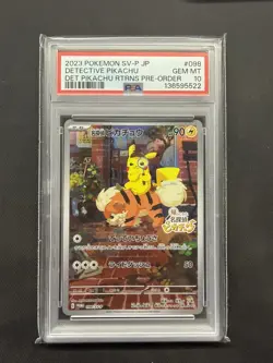 Pokemon Detective Pikachu Returns Preorder JPN Promo 098/SV-P PSA 10 Gem Mint - Image 1