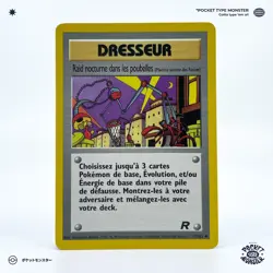 RAID NOCTURNE 77/82 Team Rocket Edition 2 ED2 VF FR Carte Pokemon - Image 2
