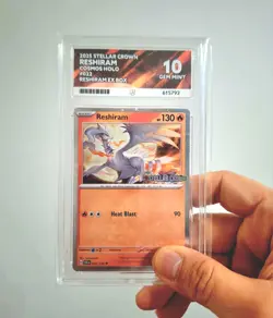 Perfect Subgrades Ace 10 Reshiram Pokemon Stellar Crown Stamped-POP 10~GEM 10 - Image 1