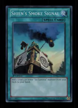 SHIEN'S SMOKE SIGNAL SDWA-EN030 STRUCTURE DECK: SAMURAI WARLORDS YU-GI-OH LP - Image 1