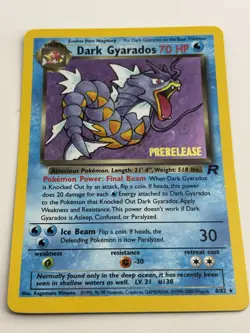 Dark Gyarados (Prerelease) 08/82 Wotc Promo Holo Pokemon NM - Image 5