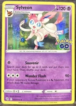 Sylveon 035/078 Pokemon GO Holo - Pokemon Card - Image 1