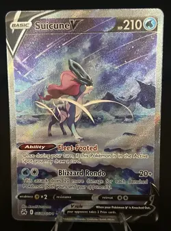 Pokemon TCG Suicune v Crown Zenith: Galarian Gallery Ultra Rare Card GG38/GG70 - Image 1