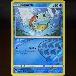 Squirtle 33/214 LP/NM Reverse Holo Unbroken Bonds Foil Pokemon Card tiny turtle - Image 1