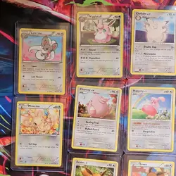 Pokemon TCG lot 10 cards Eevee, Minccino, Cinccino, Wigglytuff, Cleffa mid era - Image 2